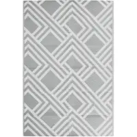 vidaXL Outdoor-Teppich ARAKIL Grau 120x180 cm PP