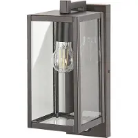 Beliani Außenwandleuchte mit Bewegungssensor Schwarz Metall und Glas 33 cm Eisen Beleuchtung für Terrasse Balkon Ausstattung