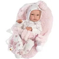 Llorens Bimba 35cm Vinyl Babypuppe mit Tragetasche