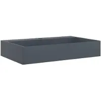 vidaXL Waschbecken 60x38x11 cm Mineralguss/Marmorguss Anthrazit