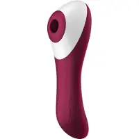 Satisfyer Dual Crush 2in1 Klitorissauger + G-Punkt-Vibrator (rot)