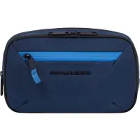 Piquadro Kulturbeutel Corner 2O Beauty Case With Two Compartments Blue