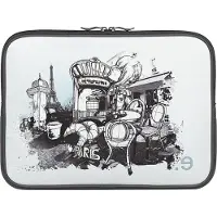 Be.Ez Hülle für MacBook Pro 15“ LA Edition Kleid ‚I LOV PARIS‘ mit Reissverschluss