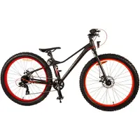 Volare Gradient Kinderfahrrad - Jungen - 26 Zoll - Schwarz Orange - 7 Gänge - Prime Collection