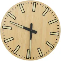 vidaXL Wanduhr mit Leuchtendem Skala und Zeiger Gelb Ø30 cm