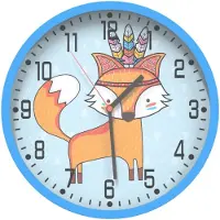 vidaXL Wanduhr Blau Ø25,5 cm Polystyren und Glas