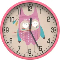 vidaXL Wanduhr Rosa Ø25,5 cm Polystyren und Glas