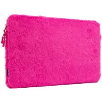 IMoshion Fluffy Laptop Hülle 13-14 Zoll - Laptop Sleeve - Hot Pink