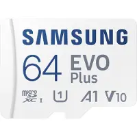 Samsung EVO Plus, 64 GB, MicroSDXC, Klasse 10, UHS-I, 130 MB/s, 130 MB/s