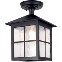 Elstead Lighting Elstead Winchester Außen-Deckenleuchte E27 28cm Schwarz IP43
