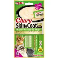 Inaba Ciao Churu Skin & Coat Huhn mit Jakobsmuschel Katzensnack