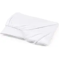 Libeco Spannbettlaken Classics Geneva White (Leinen)-90 x 200 cm