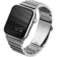 Uniq Strova Steel Link-Armband für Apple Watch | 44/45/46/49 mm - Sterling
