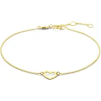 Marie-Celeste Celeste Armband Hart 16,5 - 17,5 - 18,5 cm - Gold