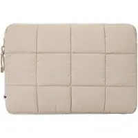 Selencia Puffy Laptop Hülle 15-16 Zoll - Laptop Sleeve - Beige