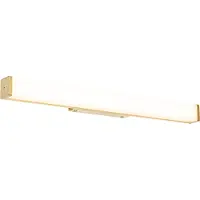 QAZQA Badezimmer Wandleuchte Messing 62 cm inkl LED IP44 Cascada