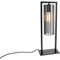 QAZQA Smarte moderne Tischleuchte schwarz inkl. Wifi ST64 - Balenco Wazo