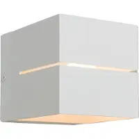 QAZQA Moderne Wandleuchte weiß 9,7 cm – Transfer Groove