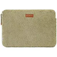 Selencia Teddy Laptop Hülle 15-16 Zoll - Laptop Sleeve - Sage Green