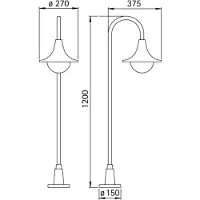 Albert Wandlampe Lanor weiß