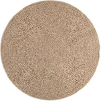 vidaXL Teppich 120 cm Jute-Optik Innen und Außen