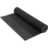 ECD-Germany PVC Sichtschutzmatte 120x600 cm (2x3 m), Anthrazit, 3-fach verstärkt, UV-beständig, Wind- & Sichtschutz Balkonverkleidung, Zaunblende für