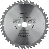 Wolfcraft Kreissägeblatt Serie grün Ø 250 mm Bohrung Ø 30 mm