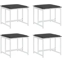 vidaXL Olgonos (white steel and textilene)