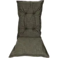 Madison Tuinstoelkussen hohe Rückenlehne 50x123 cm Woven dunkel taupe, wasserabweisend, 7 cm dick