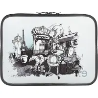 Be.Ez Hülle für MacBook Pro 13“ LA Edition Kleid ‚I LOV PARIS‘ mit Reissverschluss