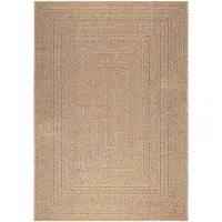 vidaXL Teppich 160x230 cm Jute-Optik Innen und Außen