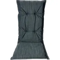 Madison Tuinstoelkussen hohe Rückenlehne 50x123 cm Melange Blau/Grau, wasserabweisend, 7 cm dick