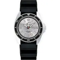 Chris Benz Taucheruhr ONE Medium Silber mit Kautschukband - CBM.SI.KB.SW