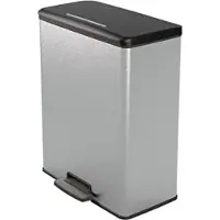 OEM Edler Abfallbehälter aus Edelstahl, elegant, modern, 50cm