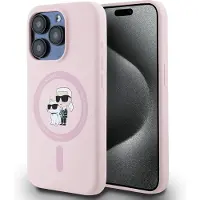 Karl Lagerfeld Klhmp15lscmkcrhp Iphone 15 Pro 6.1 Silicone Karl&choupette Handyhülle