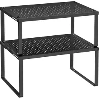 OEM Kleine schwarze Metall-Keukenorganizer-Set