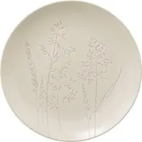Secret De Gourmet Talerz z kamionki obiadowy biały ELSA, wzór polnych kwiatów, Ø 27 cm