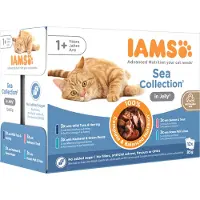 IAMS Delights Erwachsene Katze Nassfutter – Land Collection – Gelee – 12 x 85 g