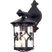 ELSTEAD Hereford Außen-Wandleuchte E27 31cm Schwarz