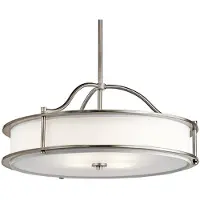 Kichler Emory Zinn Stahl Zeitgenössische Kronleuchter 4 Lichter E27