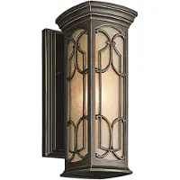 Elstead Lighting Elstead Franceasi Außen-Wandleuchte E27 37cm Ältere Bronze IP44