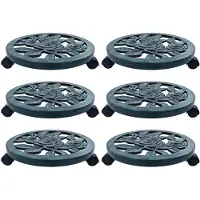 vidaXL Pflanzenroller 6 Stk. Grün 38 cm Kunststoff