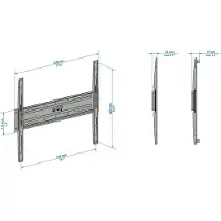 Meliconi CME ES400, 101,6 cm (40"), 139,7 cm (55"), 200 x 200 mm, 400 x 400 mm, Metall, Schwarz