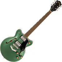 Gretsch G2655 Streamliner Center Block Jr. Double-Cut mit V-Stoptail Stahl oliv