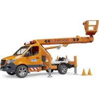 BRUDER MB Sprinter w/Working Platform, Fahrzeug, 3 Jahr(e), Acrylnitril-Butadien-Styrol (ABS), Schwarz, Orange