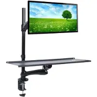 Macleans Monitor LCD LED Tastatur Halterung Steharbeitsstation TV Klemm Tischhalterung Homeoffice