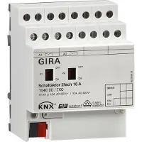 Gira Schaltaktor 2fach 16 A mit Handbetätigung für KNX, 1 Stk.
