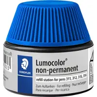 Staedtler Nachfülltinte Lumocolor nonpermanent blau Packung mit 4 Stück