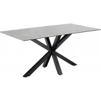 Ebuy24 Heaven Esstisch 90x160cm grau.