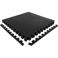 VirtuFit Fitness-Puzzle-Matte 8-teilig 240 x 120 cm Schwarz